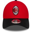 casquette-courbee-rouge-et-noire-ajustable-9forty-contrast-ac-milan-serie-a-new-era