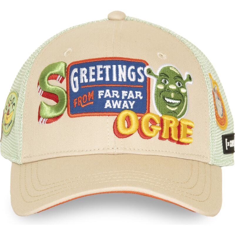 casquette-trucker-beige-et-verte-shrek-shr1-cpspatcb-capslab casquette-trucker-beige-et-verte-shrek-shr1-cpspatcb-capslab