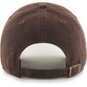 mutzen-gebogen-braun-verstellbares-band-clean-up-no-loop-label-der-los-angeles-dodgers-mlb-von-47-brand