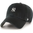 mutzen-gebogen-schwarz-verstellbares-band-clean-up-base-runner-mini-der-new-york-yankees-mlb-von-47-brand