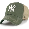 mutzen-gebogen-grun-snapback-clean-up-trawler-der-new-york-yankees-mlb-von-47-brand