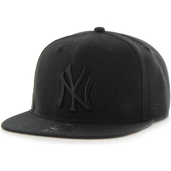 Mützen flach schwarz snapback Captain No Shot der New York Yankees MLB von 47 Brand