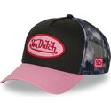 casquette-trucker-noire-et-rose-space-von-dutch
