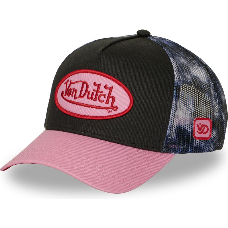 casquette-trucker-noire-et-rose-space-von-dutch