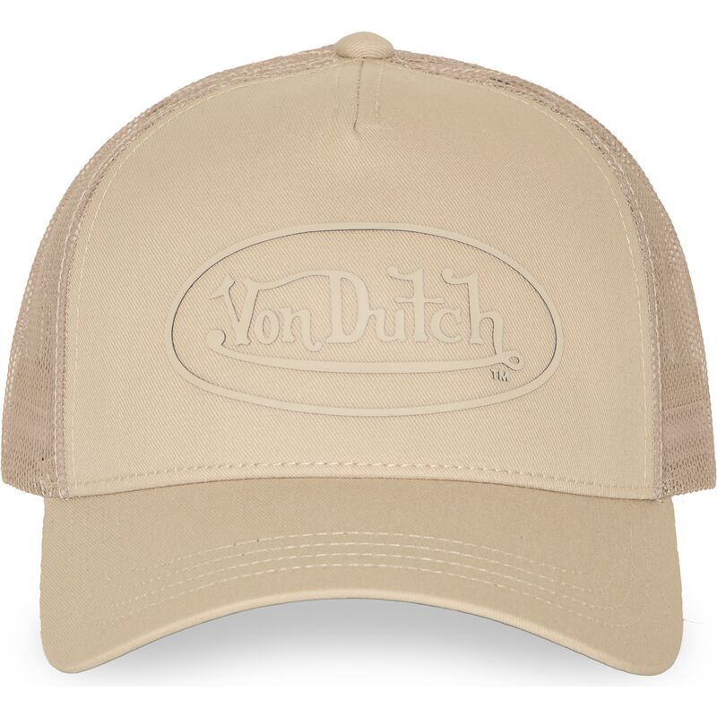 casquette-trucker-beige-log23-von-dutch