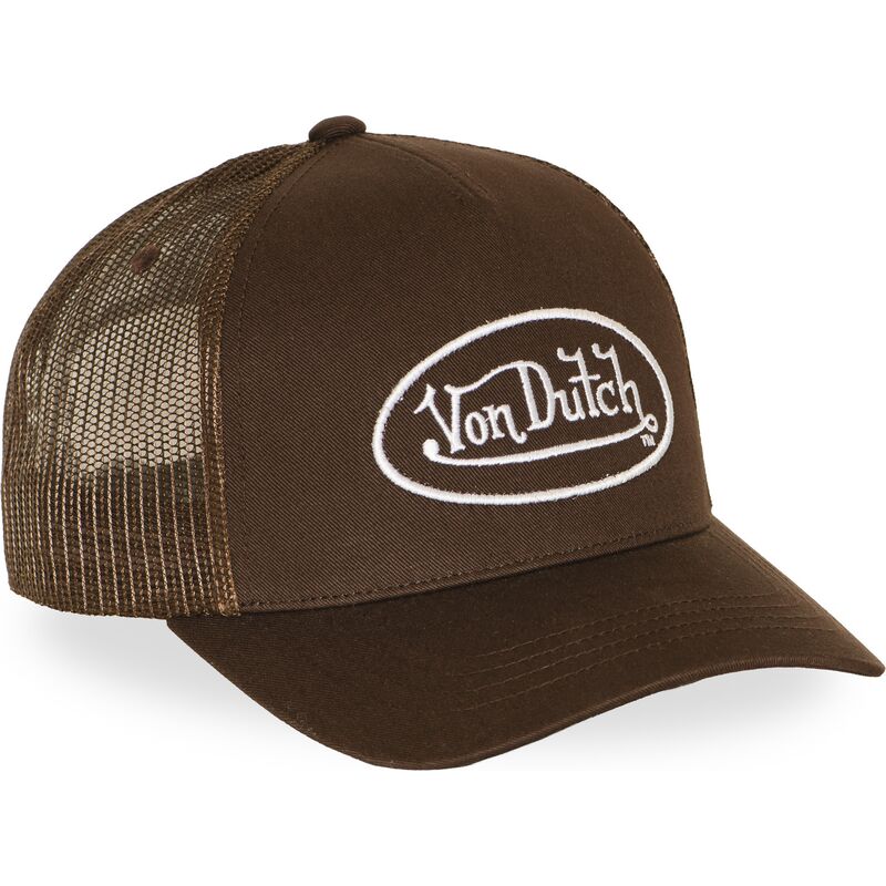 casquette-trucker-marron-ajustable-lofb51-von-dutch casquette-trucker-marron-ajustable-lofb51-von-dutch