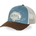 casquette-trucker-bleue-et-marron-tag01-von-dutch