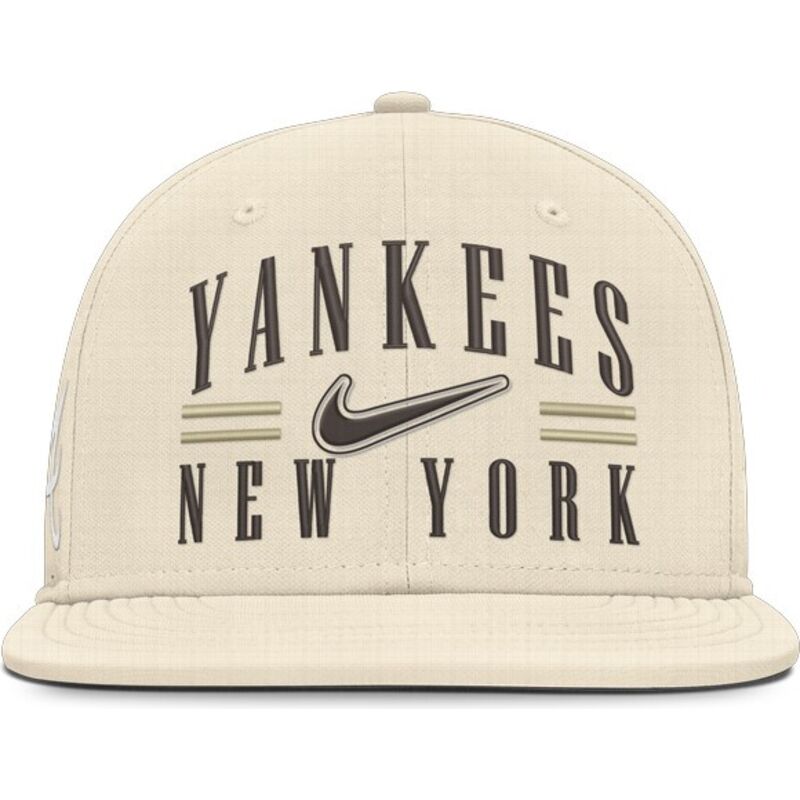 casquette-plate-beige-ajustee-dri-fit-true-structured-aero-bill-new-york-yankees-mlb-nike casquette-plate-beige-ajustee-dri-fit-true-structured-aero-bill-new-york-yankees-mlb-nike