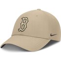 mutzen-gebogen-beige-verstellbares-band-club-structured-uv-poly-ripstop-der-boston-red-sox-mlb-von-nike