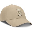 mutzen-gebogen-beige-verstellbares-band-club-structured-uv-poly-ripstop-der-boston-red-sox-mlb-von-nike