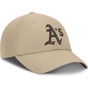 mutzen-gebogen-beige-verstellbares-band-structured-uv-poly-ripstop-der-oakland-athletics-mlb-von-nike