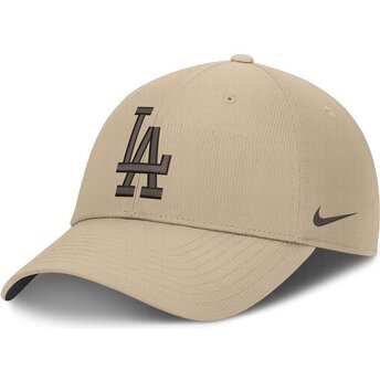 Mützen gebogen beige verstellbares band Club Structured Uv Poly Ripstop der Los Angeles Dodgers MLB von Nike