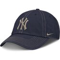 mutzen-gebogen-marineblau-verstellbares-band-fathers-day-club-unstructured-organic-cotton-der-new-york-yankees-mlb-von-nike