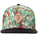 casquette-plate-verte-et-noire-snapback-woven-jungle-djinns
