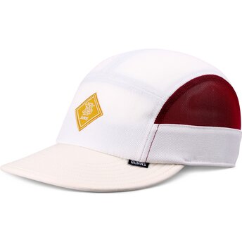 Casquette courbée blanche et rouge ajustable Soft FineFine Mesh Djinns