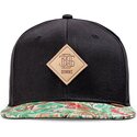 mutzen-flach-schwarz-snapback-woven-jungle-rev-von-djinns