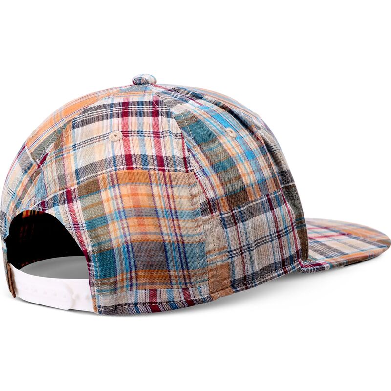 casquette-plate-multicolore-snapback-patch-check-turquioise-djinns
