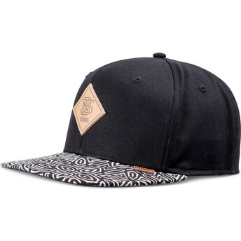 Casquette plate noire snapback Gothic Freestyle Rev Djinns