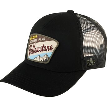 Casquette trucker noire Valin Yellowstone National Park American Needle