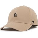 casquette-courbee-beige-ajustable-avec-logo-noir-mvp-base-runner-legend-los-angeles-dodgers-mlb-47-brand