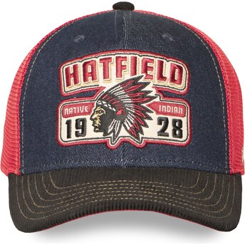 Casquette trucker bleue marine, rouge et noire SEMI NAT Hatfield