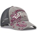 mutzen-gebogen-grau-snapback-floral-tattoo-city-vintage-wash-von-ed-hardy