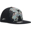 casquette-plate-noire-snapback-battle-dragon-ed-hardy