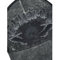 casquette-trucker-grise-flaming-gothic-skull-washed-ed-hardy