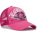 casquette-trucker-rose-flaming-gothic-skull-washed-ed-hardy