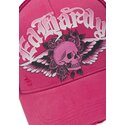 mutzen-gebogen-rosa-snapback-flaming-gothic-skull-washed-von-ed-hardy