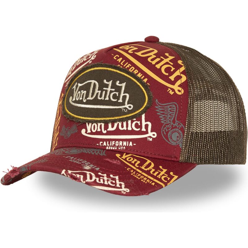 casquette-trucker-rouge-cafe13-von-dutch