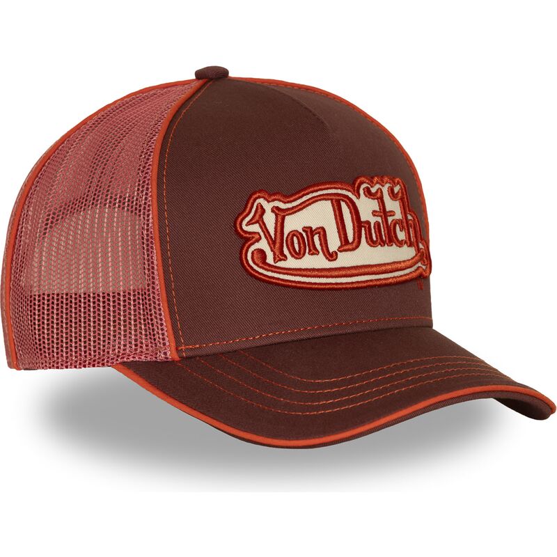 casquette-trucker-multicolore-corail-von-dutch casquette-trucker-multicolore-corail-von-dutch