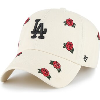 Casquette courbée beige ajustable Clean Up Scatter Los Angeles Dodgers MLB 47 Brand