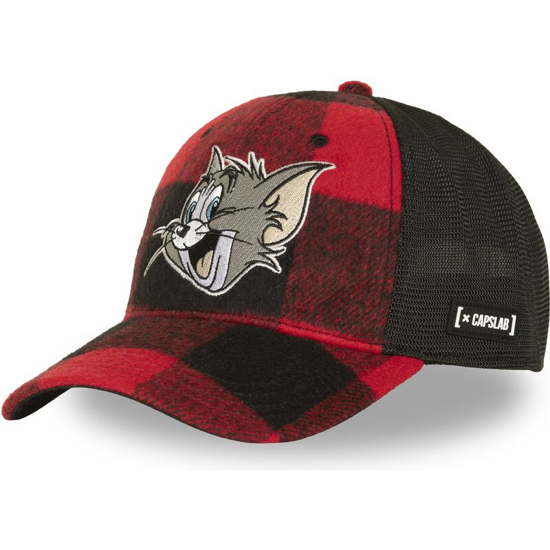 casquette-trucker-rouge-et-noire-tom-taj9-tom-looney-tunes-capslab casquette-trucker-rouge-et-noire-tom-taj9-tom-looney-tunes-capslab