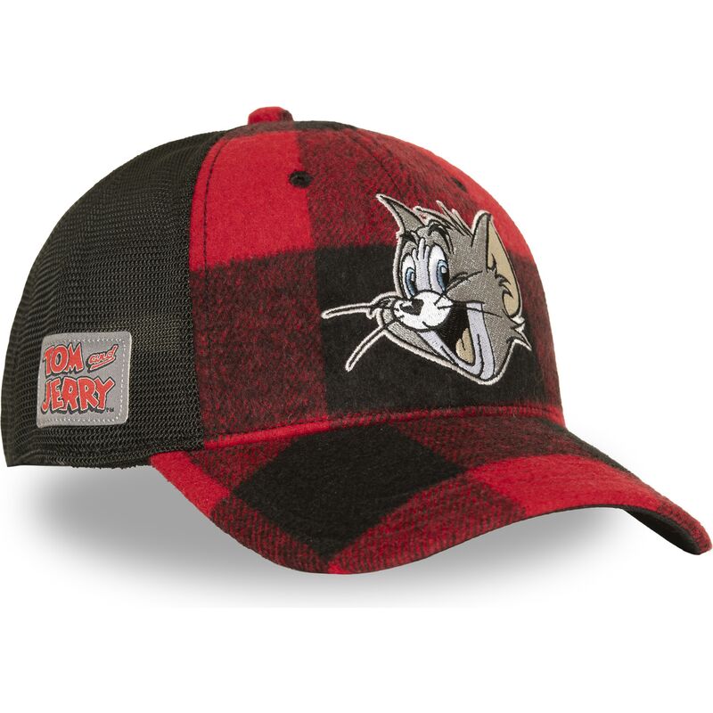 casquette-trucker-rouge-et-noire-tom-taj9-tom-looney-tunes-capslab casquette-trucker-rouge-et-noire-tom-taj9-tom-looney-tunes-capslab