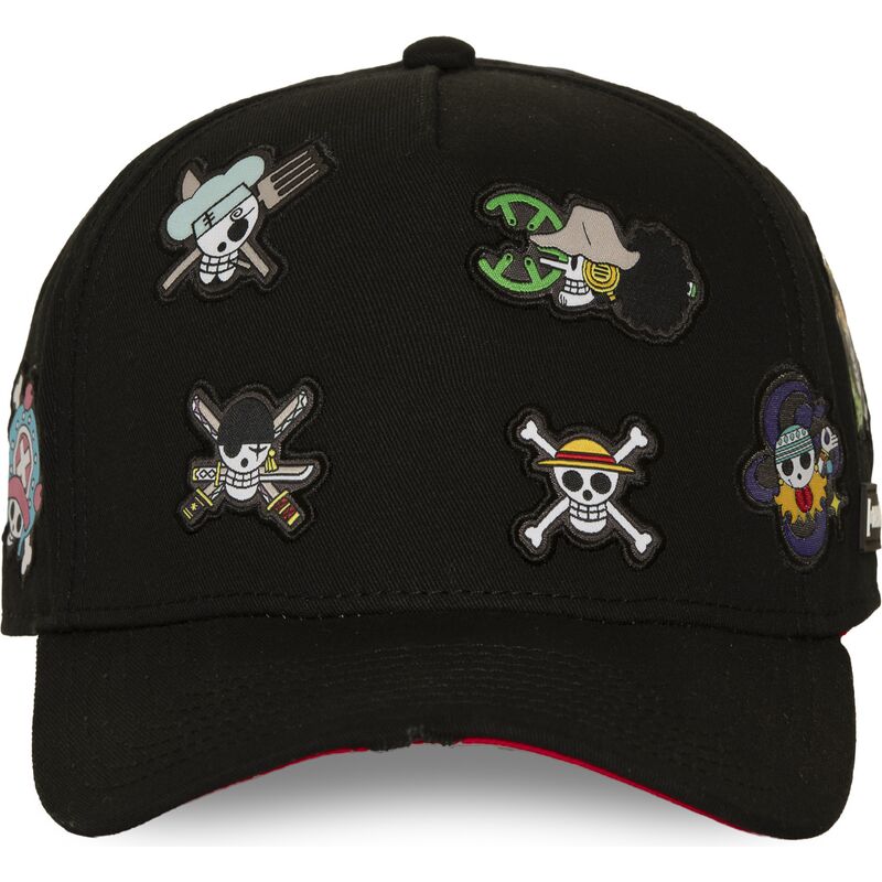 casquette-courbee-noire-snapback-straw-hat-pirates-op8-fla-one-piece-capslab casquette-courbee-noire-snapback-straw-hat-pirates-op8-fla-one-piece-capslab