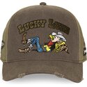 casquette-courbee-marron-et-verte-snapback-lucky-luke-lck4-luc-capslab