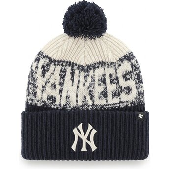 Mützen bommel marineblau Bone Chill Cuff Knit der New York Yankees MLB von 47 Brand