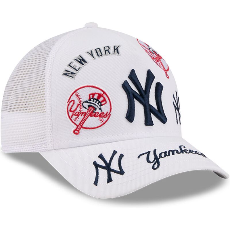 casquette-trucker-blanche-9forty-m-crown-a-frame-all-over-new-york-yankees-mlb-new-era casquette-trucker-blanche-9forty-m-crown-a-frame-all-over-new-york-yankees-mlb-new-era