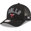 mutzen-gebogen-schwarz-snapback-9forty-m-crown-a-frame-pomp-der-chicago-bulls-nba-von-new-era