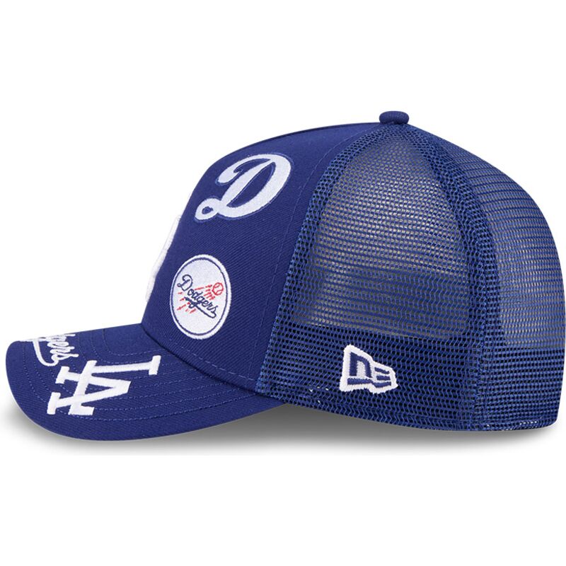 casquette-trucker-bleue-9forty-m-crown-a-frame-all-over-los-angeles-dodgers-mlb-new-era