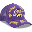 casquette-trucker-violette-9forty-m-crown-a-frame-all-over-los-angeles-lakers-nba-new-era