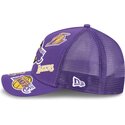 mutzen-gebogen-violett-snapback-9forty-m-crown-a-frame-all-over-der-los-angeles-lakers-nba-von-new-era