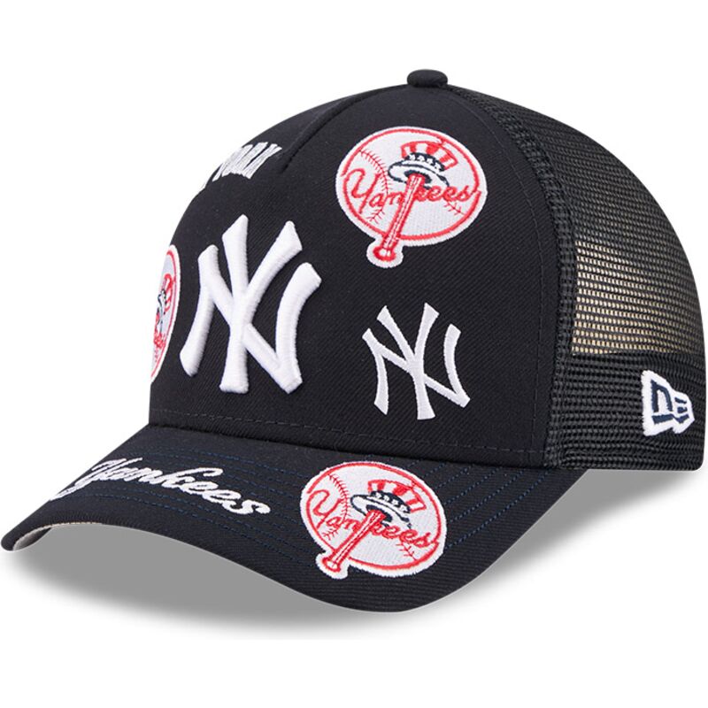 mutzen-gebogen-marineblau-snapback-9forty-m-crown-a-frame-all-over-der-new-york-yankees-mlb-von-new-era mutzen-gebogen-marineblau-snapback-9forty-m-crown-a-frame-all-over-der-new-york-yankees-mlb-von-new-era