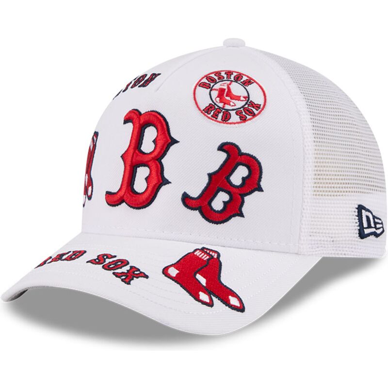 casquette-trucker-blanche-9forty-m-crown-a-frame-all-over-boston-red-sox-mlb-new-era