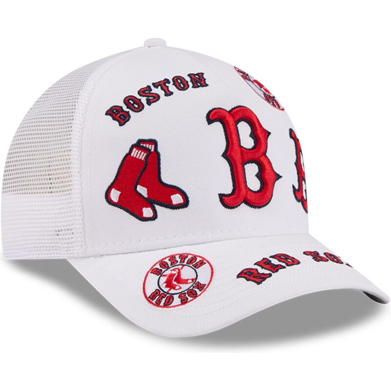 casquette-trucker-blanche-9forty-m-crown-a-frame-all-over-boston-red-sox-mlb-new-era