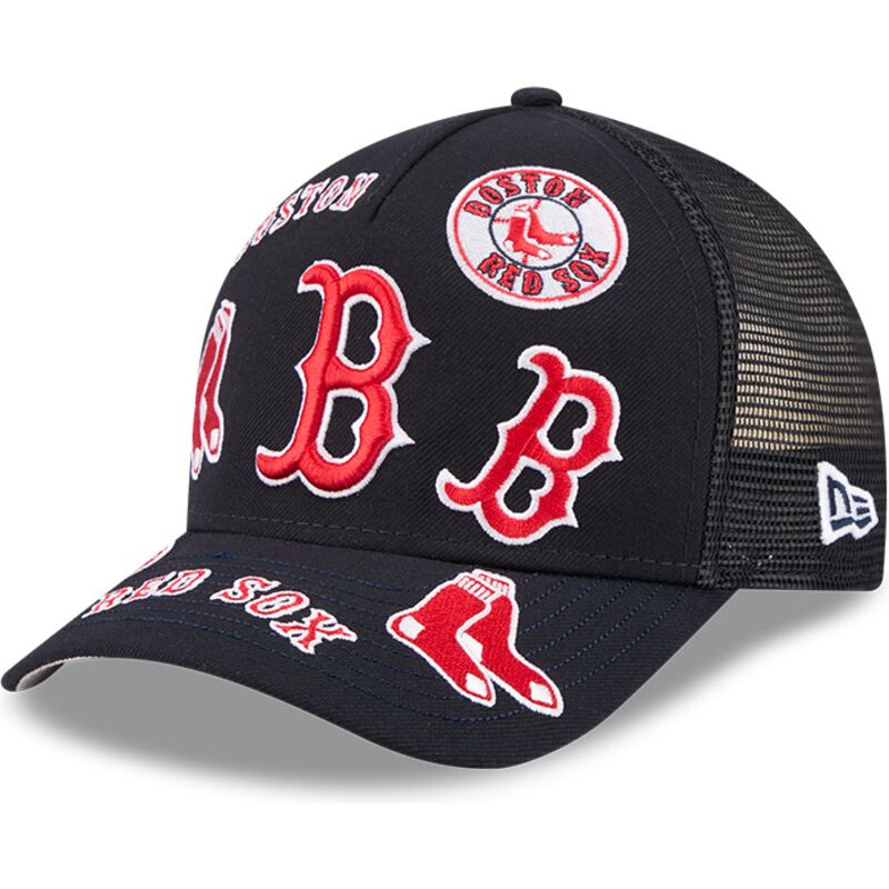 mutzen-gebogen-marineblau-snapback-9forty-m-crown-a-frame-all-over-der-boston-red-sox-mlb-von-new-era mutzen-gebogen-marineblau-snapback-9forty-m-crown-a-frame-all-over-der-boston-red-sox-mlb-von-new-era