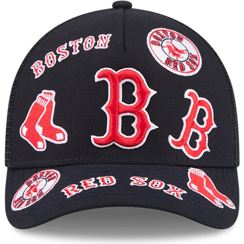casquette-trucker-bleue-marine-9forty-m-crown-a-frame-all-over-boston-red-sox-mlb-new-era casquette-trucker-bleue-marine-9forty-m-crown-a-frame-all-over-boston-red-sox-mlb-new-era