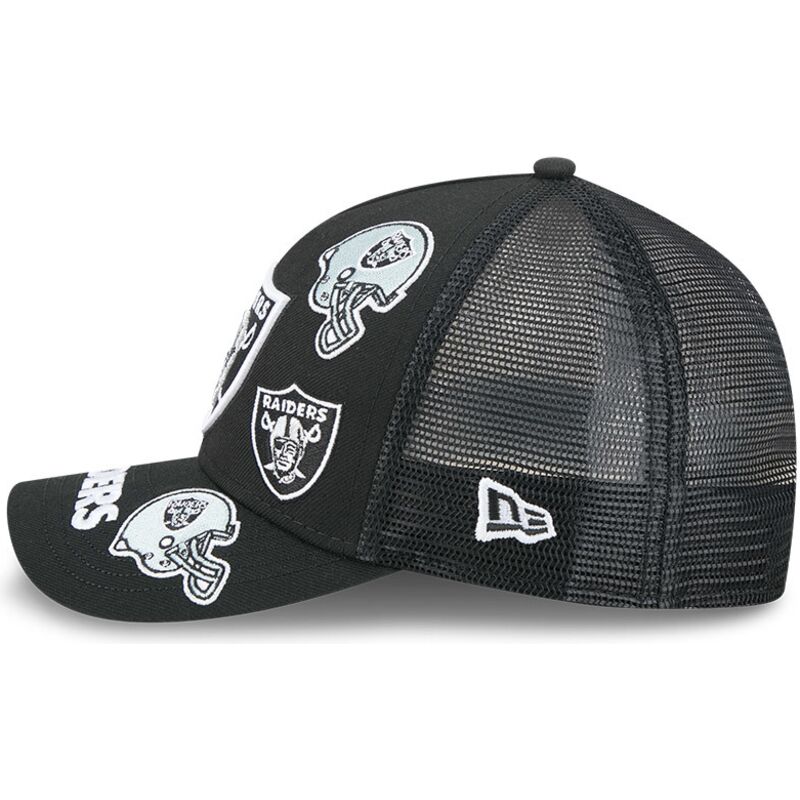casquette-trucker-noire-9forty-m-crown-a-frame-all-over-las-vegas-raiders-nfl-new-era
