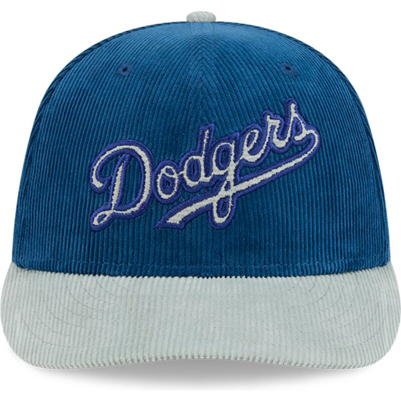 mutzen-gebogen-blau-snapback-9fifty-9fifity-two-tone-cord-der-los-angeles-dodgers-mlb-von-new-era